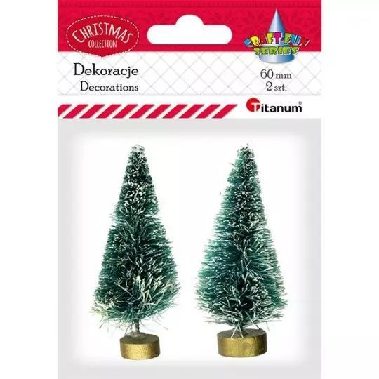Ozdoba dekoracyjna, choinki (2 sztuki). Titanum