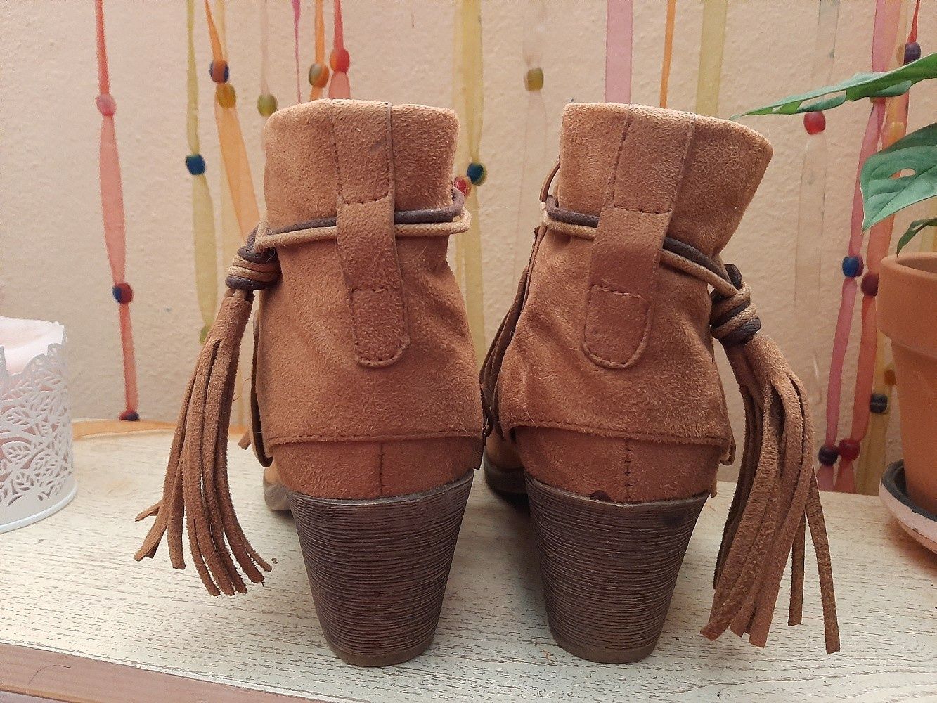 Botins camurça nr 38