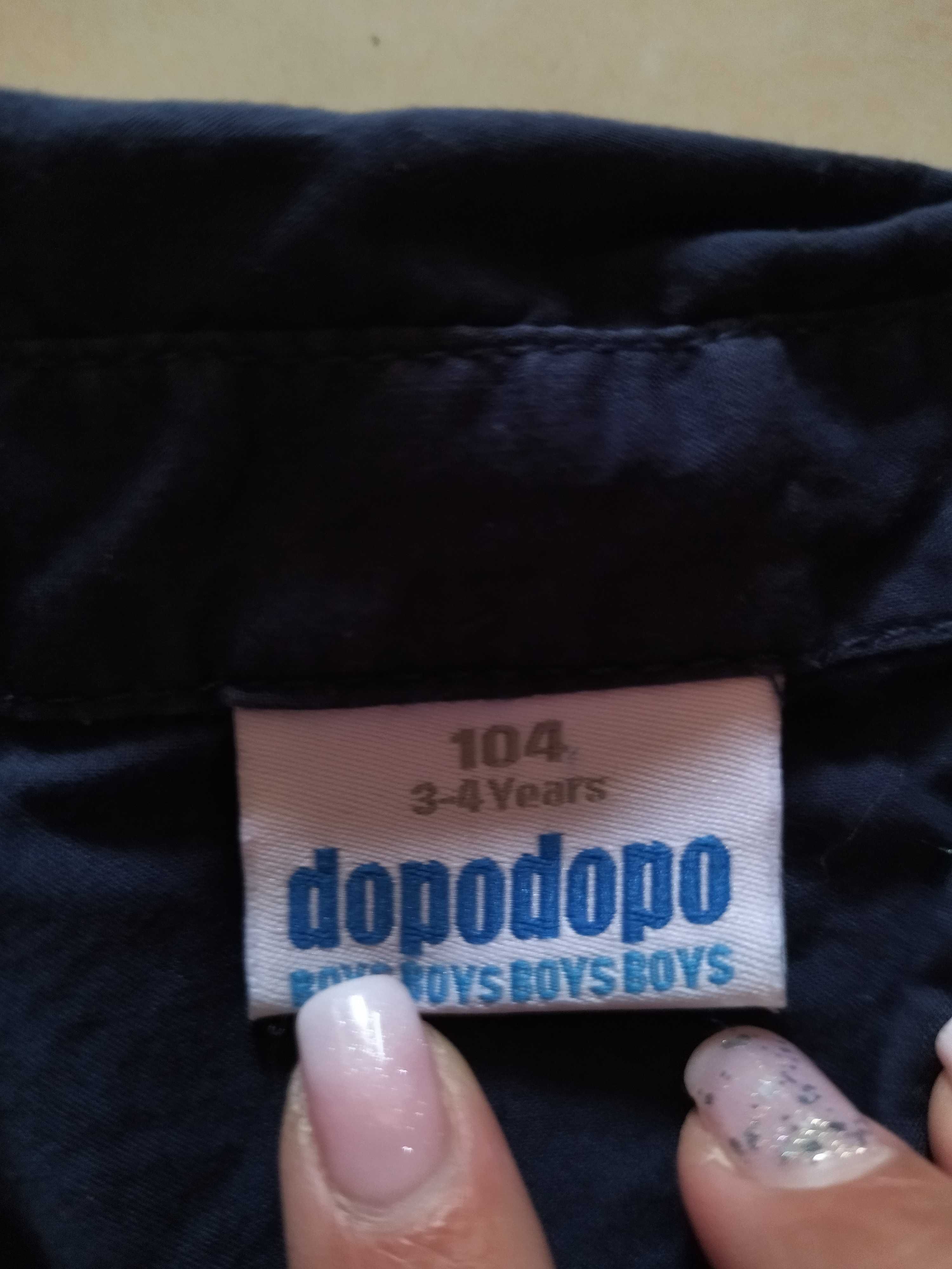 Camisa azul escura com chama -Dopodopo