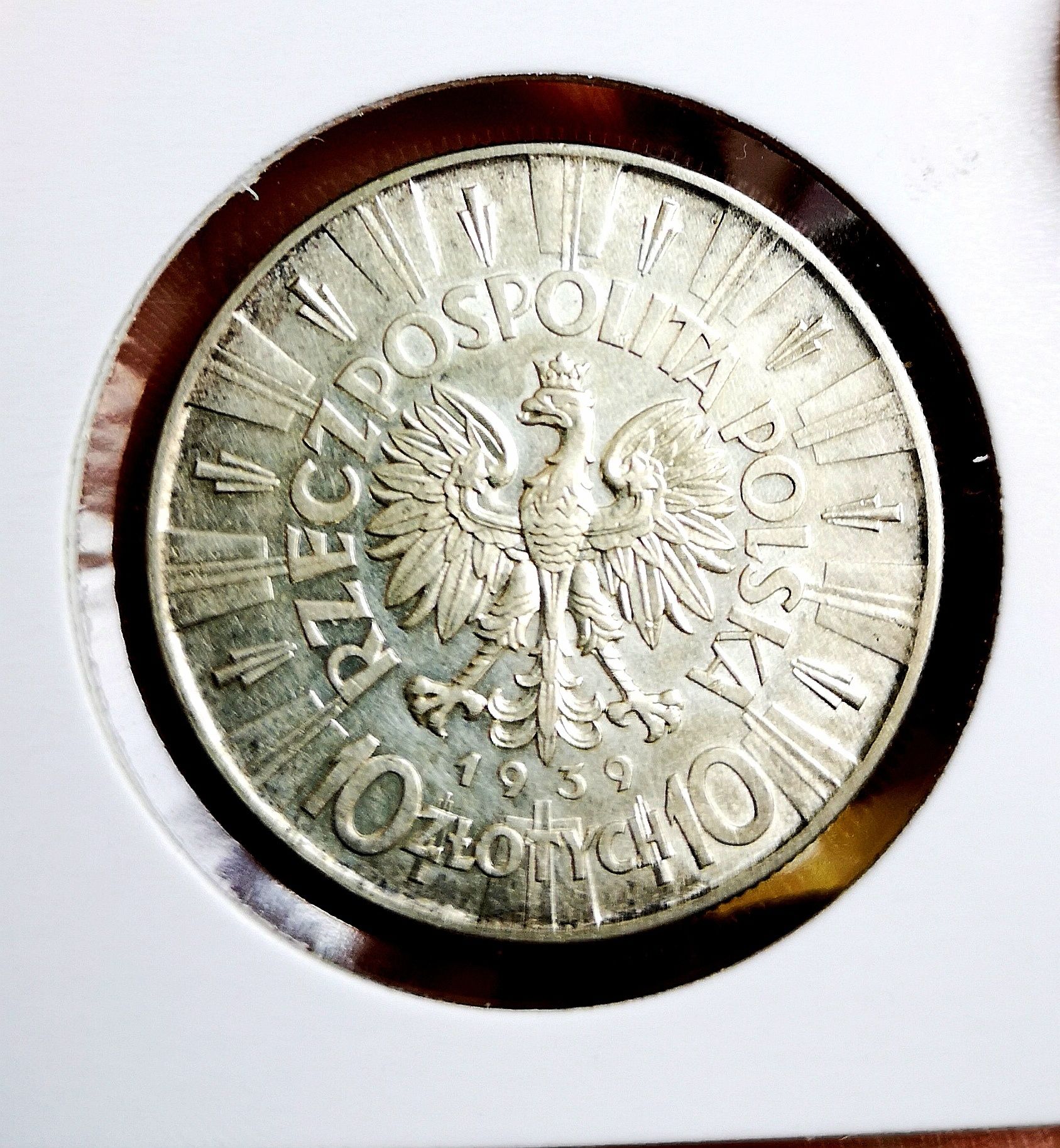 Moneta obiegowa II RP Józef Piłsudski 1939r