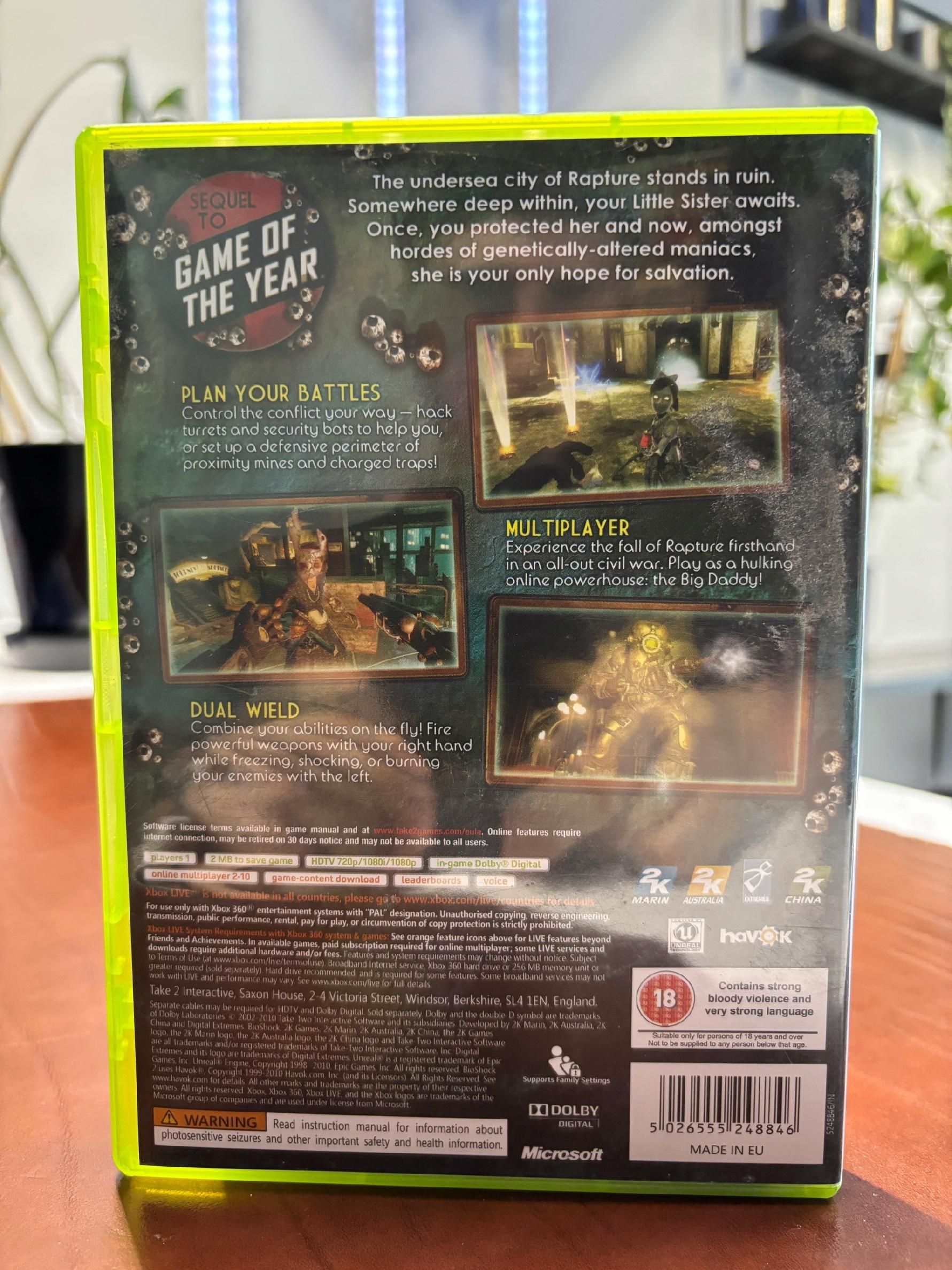 Xbox 360 / One Bioshock 2