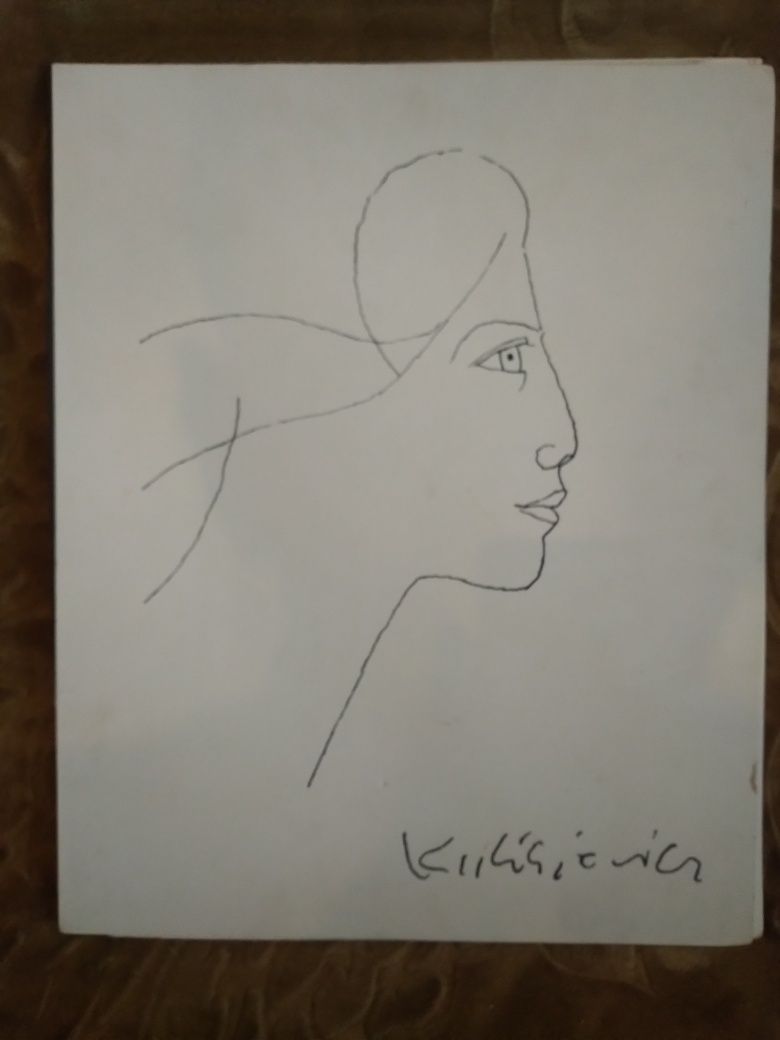 Tadeusz Kulisiewicz. Rysunek 16 prac. 1982 r. 52x42 cm.