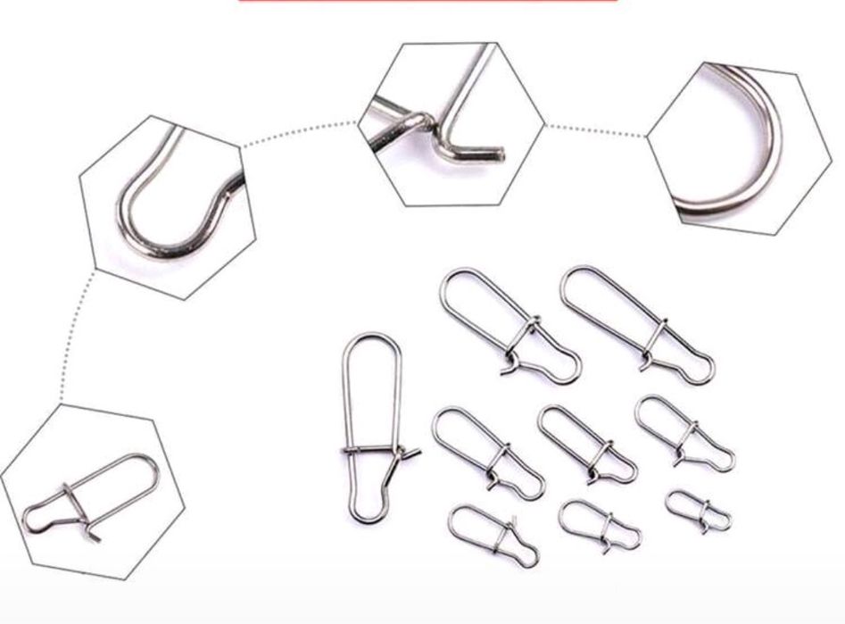 Agrafki wędkarskie rozmiar 1# 100szt.