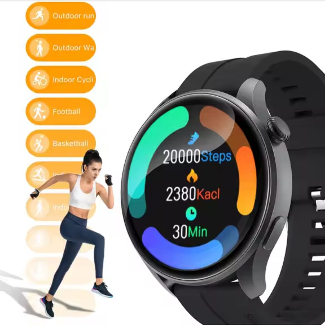 Smartwatch Amoled menu PL rozmowy