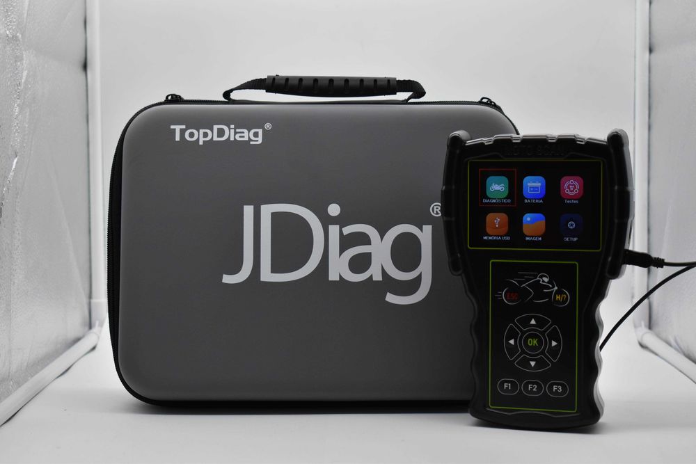 Máquina Diagnóstico OBD Mota – OBD profissional moto + Kit Cabos M100