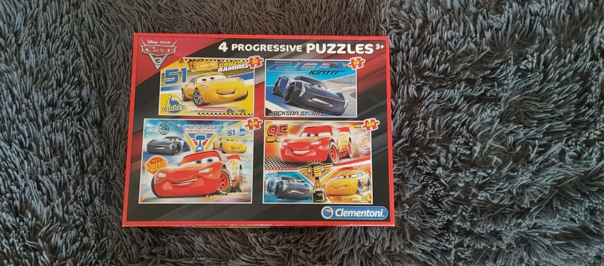 Puzzle Zygzak McQueen 3 zestawy