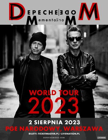 3 bilety na koncert Depeche Mode 02.08.2023 Warszawa