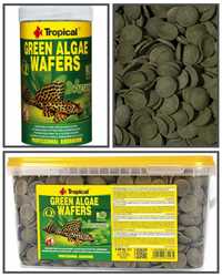 Корм для аквариумных рыб Tropical Green Algae Wafers тропикал ваферс