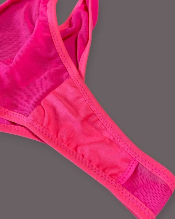 Комплект жіночої білизни, колір неонової фуксії. Новий (S)