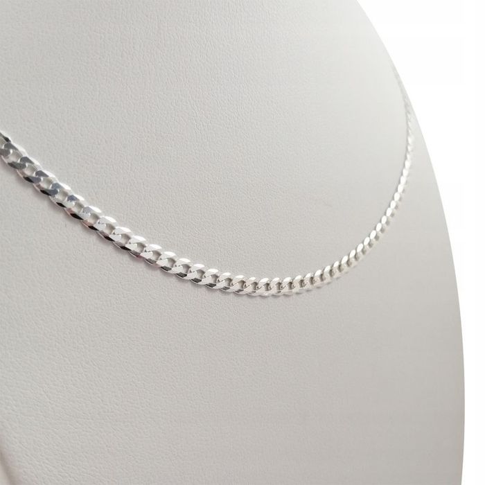 Srebrna Biżuteria Męska / Piękny Łańcuszek Pancerka 65cm + Grawer Grat