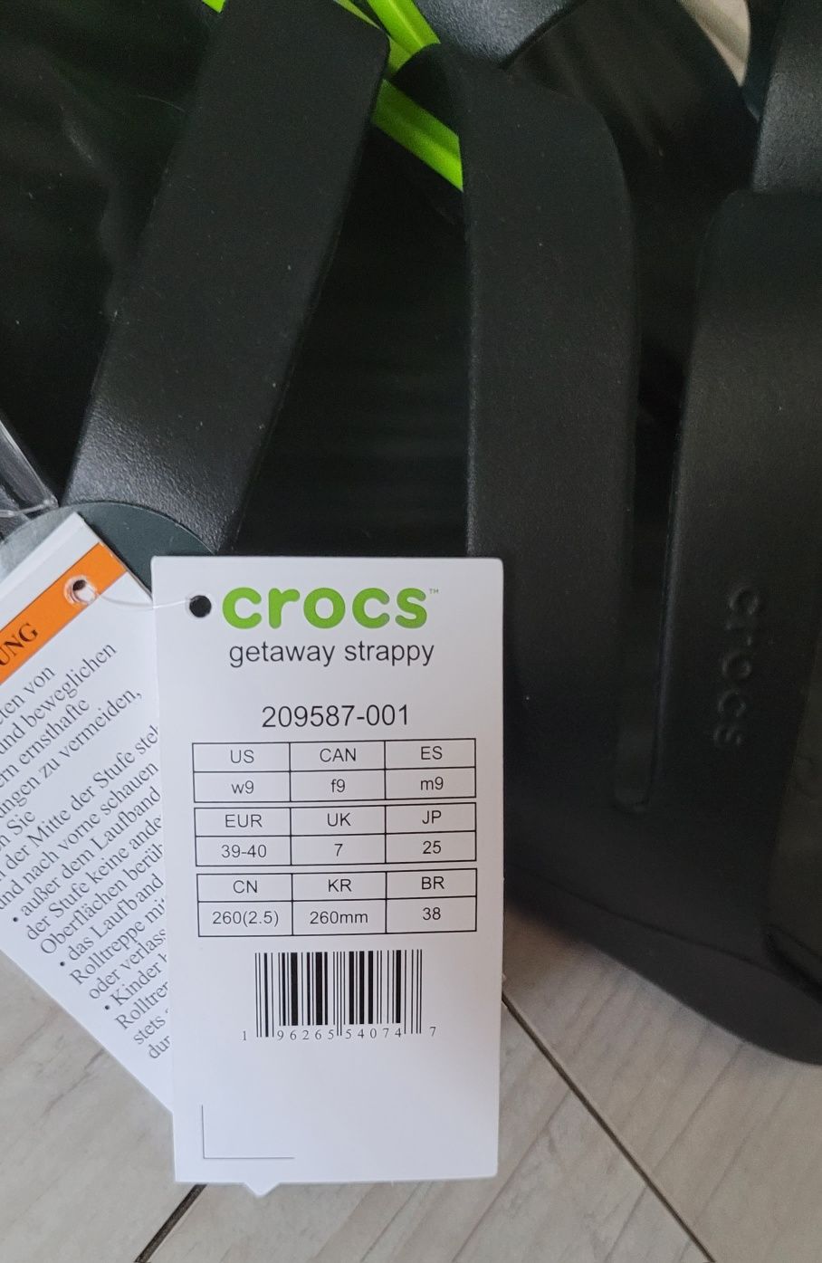 Nowe! Klapki damskie Crocs r.39/40 26cm UK 7, US w9