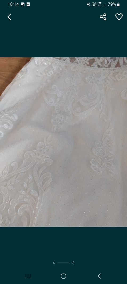Biała suknia ślubna typu syrenka S 36