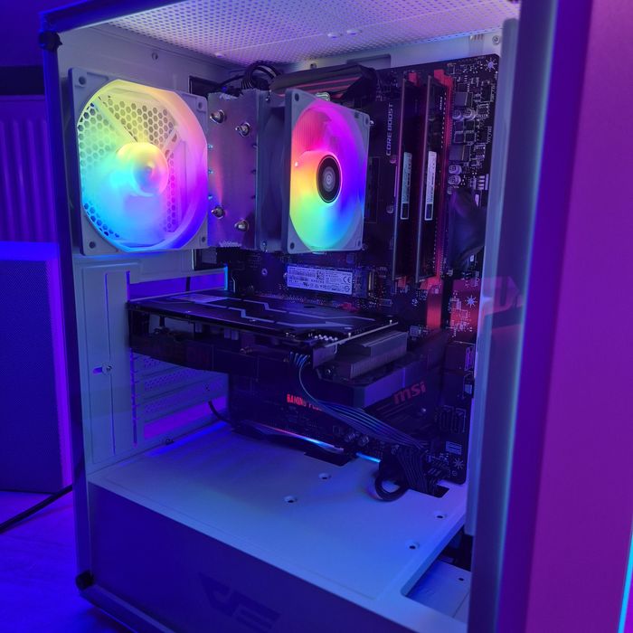 Komputer RX6600XT/R5 5500/16GB ram/Gamingowy Okazja RGB  gwarancja w10