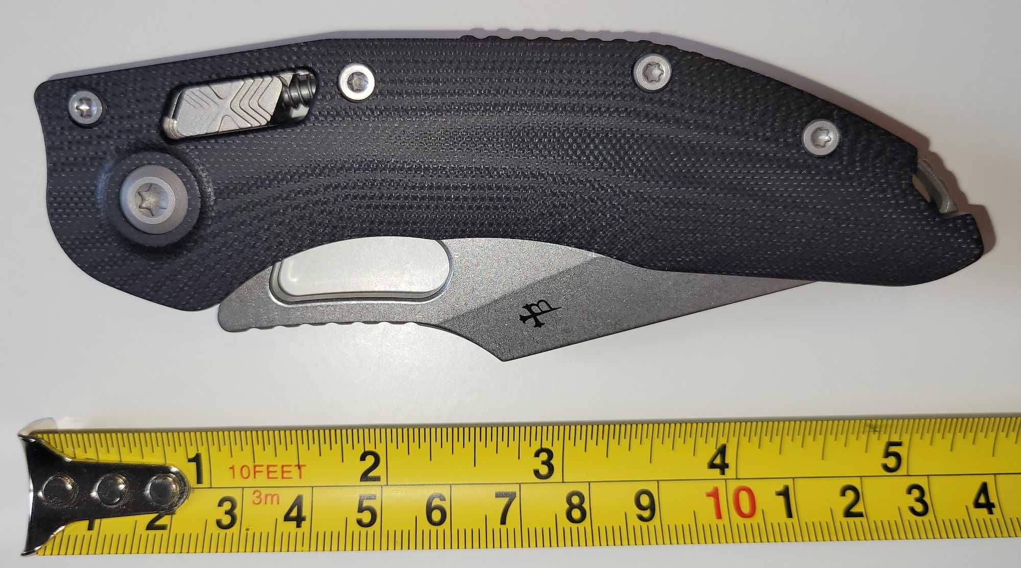 Nóż składany EDC Microtech Stitch Ram-Lok Black G10