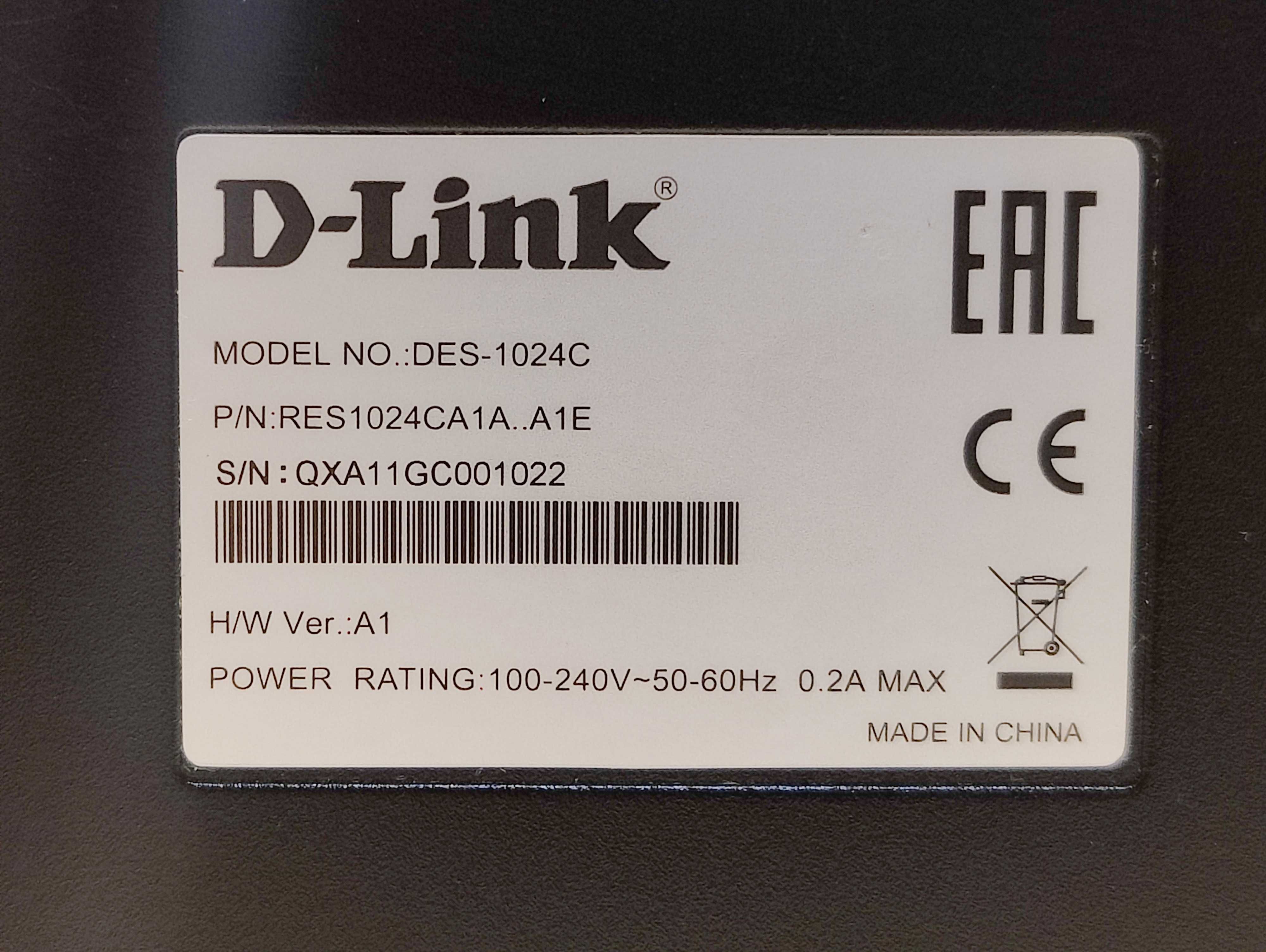 Коммутатор D-Link DES-1024C