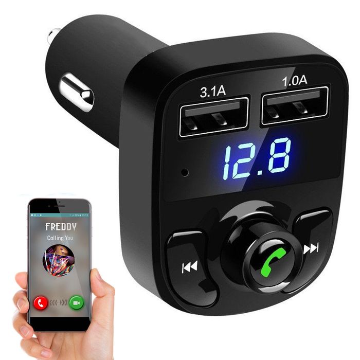 Автомобільний FM модулятор з Bluetooth, CAR X8 BT / ФМ-трансмітер