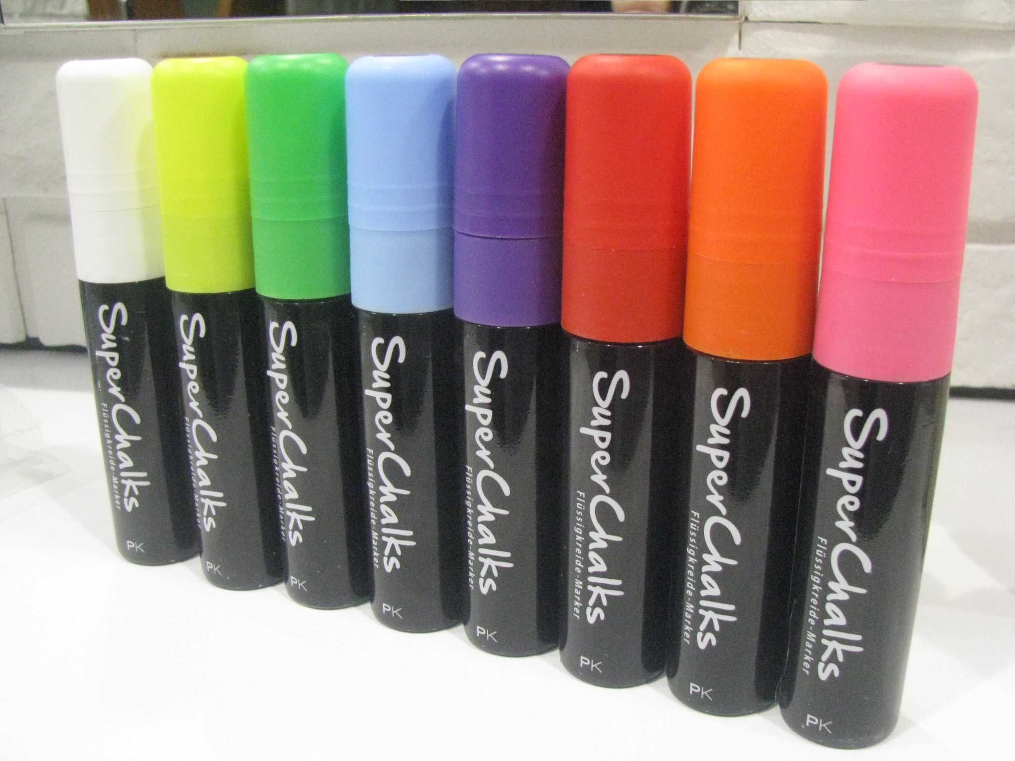 Nowe Markery kredowe kreda w płynie do szyb tablic gruba końcówka 15mm