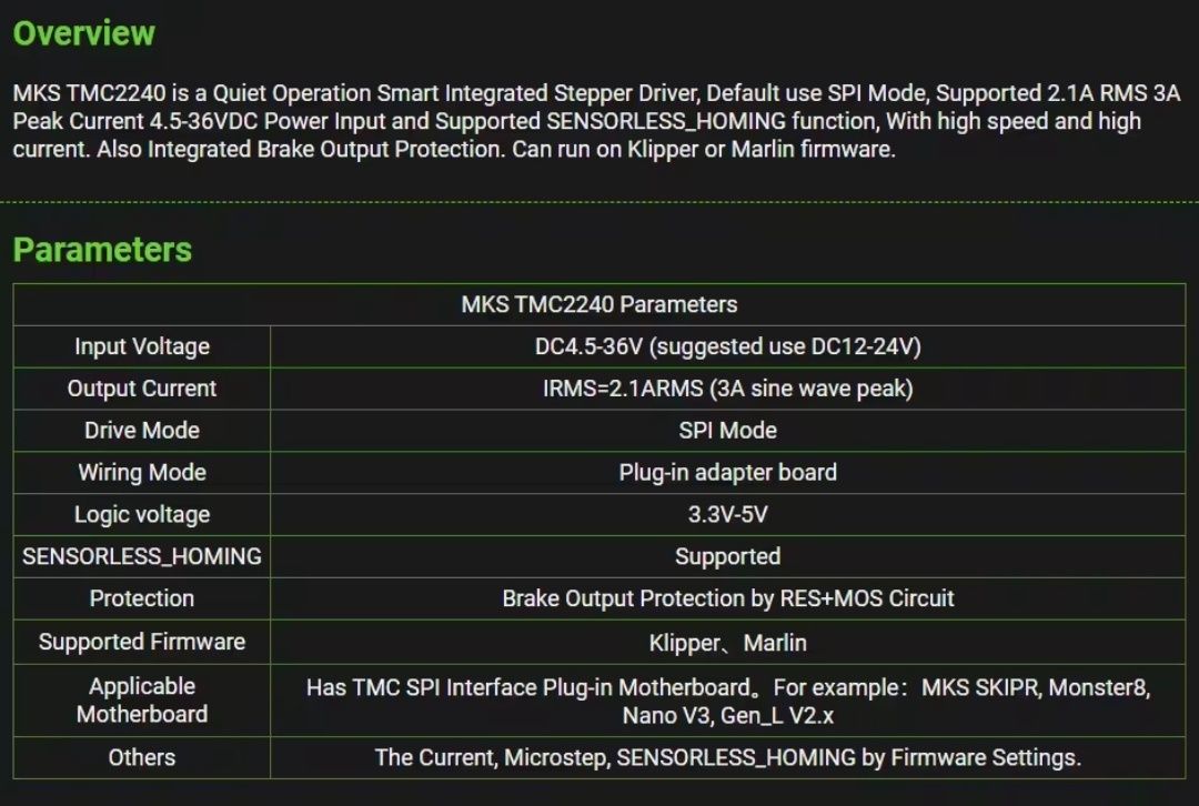 Драйвери MKS SMC 2240 струм 2.1A (пік 3А) до 36В