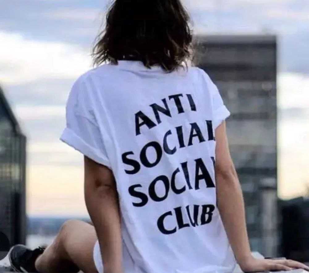 Чоловічі футболки ASSC Anti Social Social Club унисекс оверсайз мужска