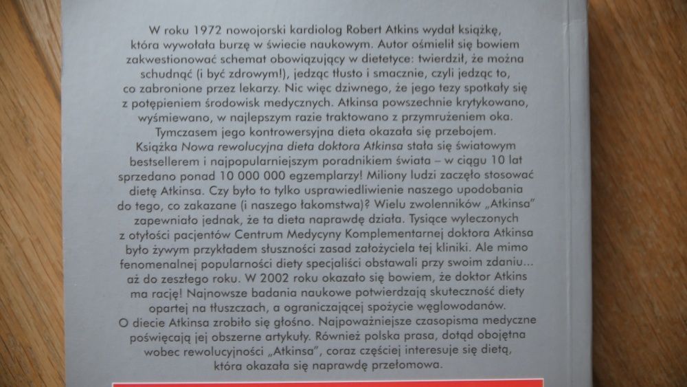 "Doktora Atkinsa Kolejna nowa rewolucyjna dieta"-Robert C.Atkins