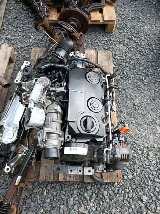 Silnik kompletny ze skrzynią biegów, zawieszenie 1.9tdi bls vw , audi