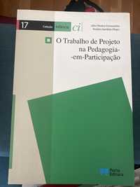 Livro O trabalho de Projeto na Pedagogia em participação