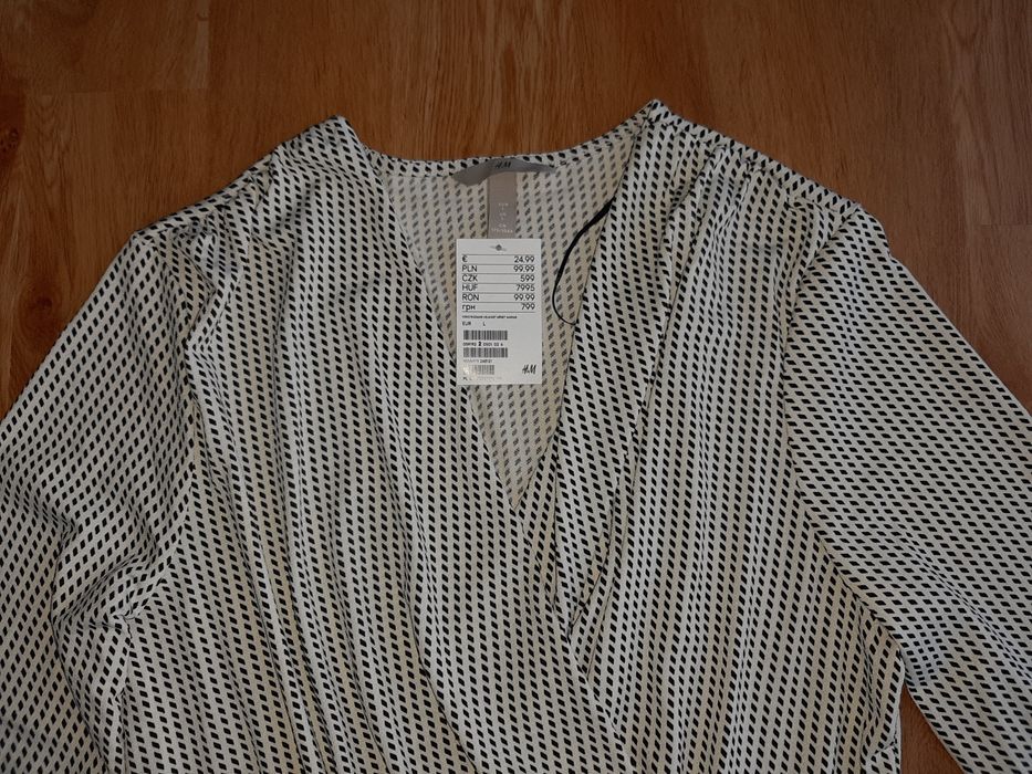 NOWA sukienka H&M rozmiar L długi rękaw wizytowa koktajlowa