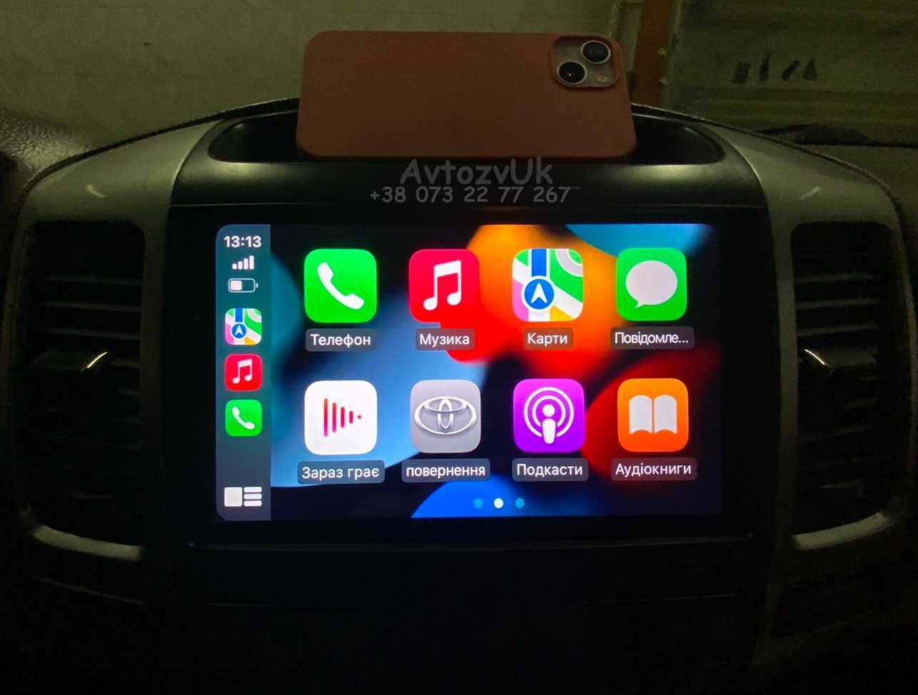 Магнитола PRADO 120 Toyota Lexus GX470 Прадо 2 din CarPlay Android 13