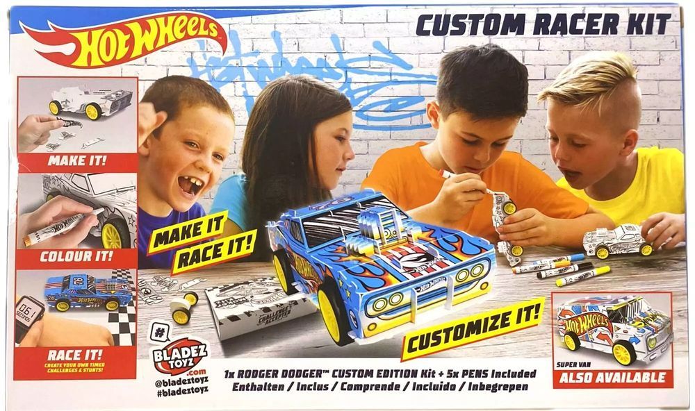 Bladez toyz. BTHW-M01Y Hot Wheels, kreatywny zestaw Maker Kitz