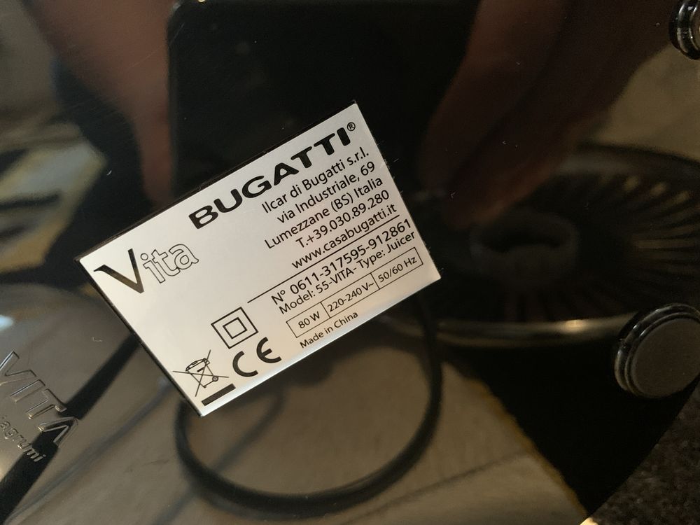 Bugatti wyciskarka do cytrusów jak nowa