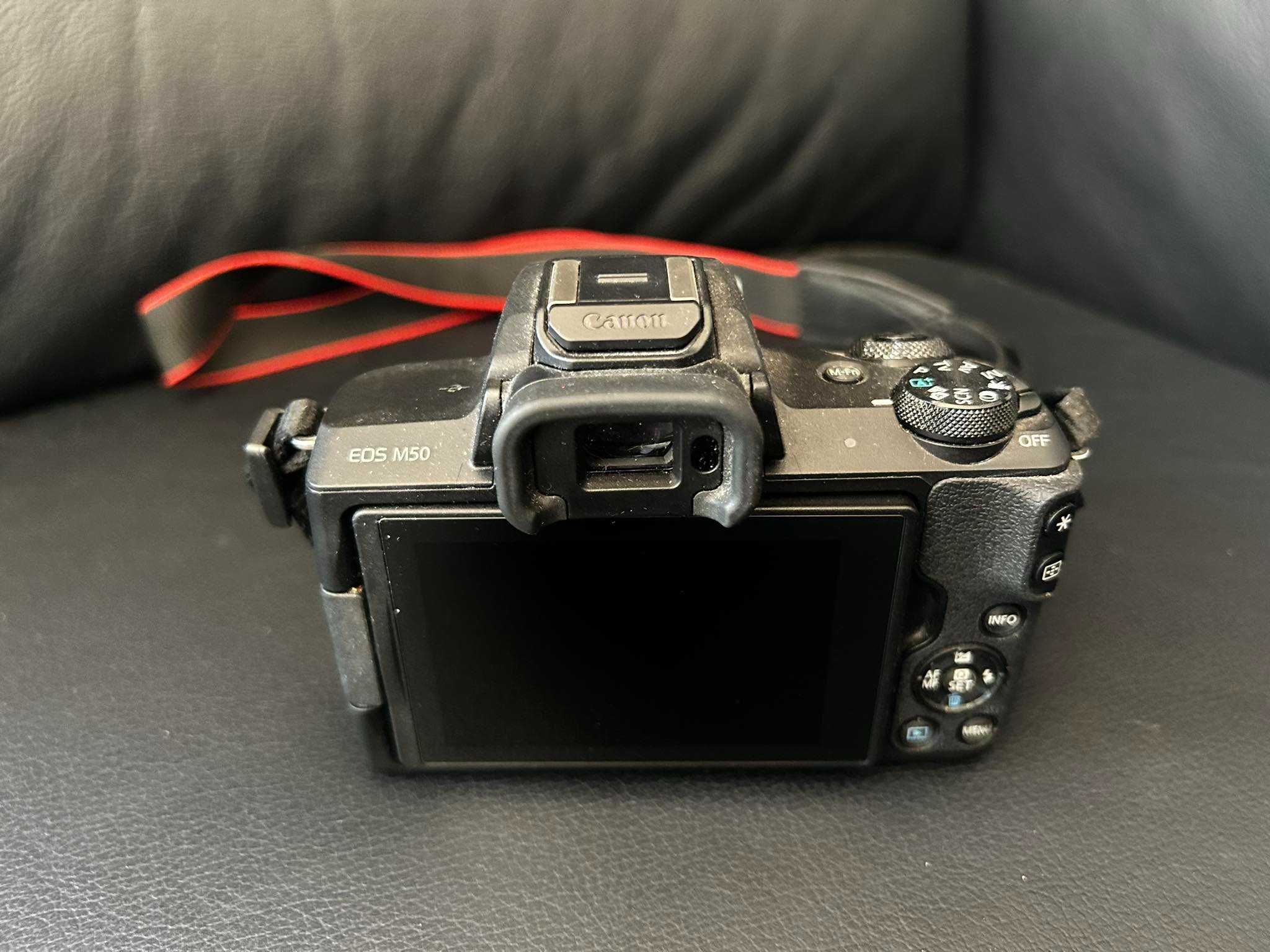 Aparat cyfrowy z wymienną optyką Canon EOS M50 czarny + 15-45mm OKAZJA