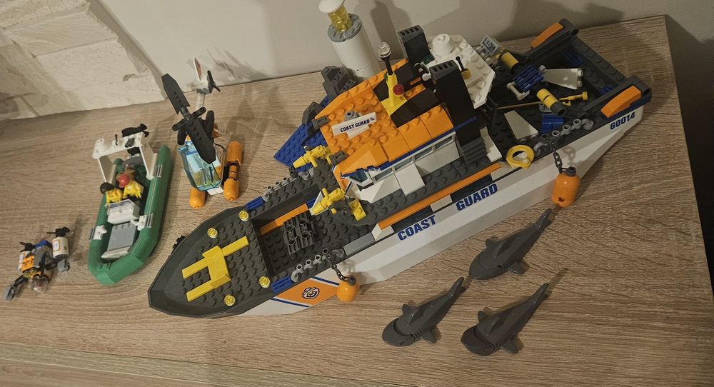 Klocki lego - zestaw 60014 Patrol straży przybrzeżnej