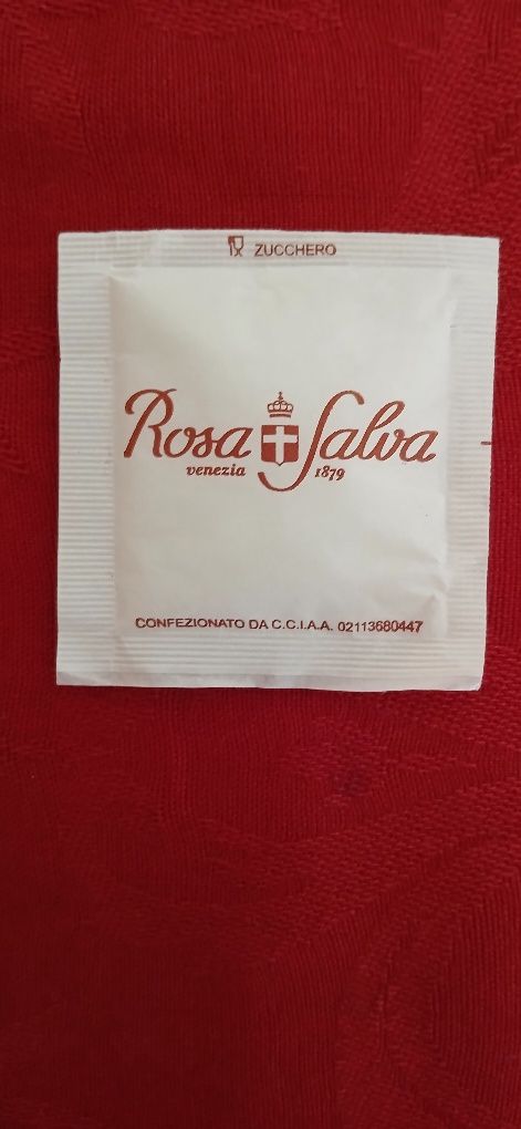 Pacote de açúcar Rosa Salva, Veneza
