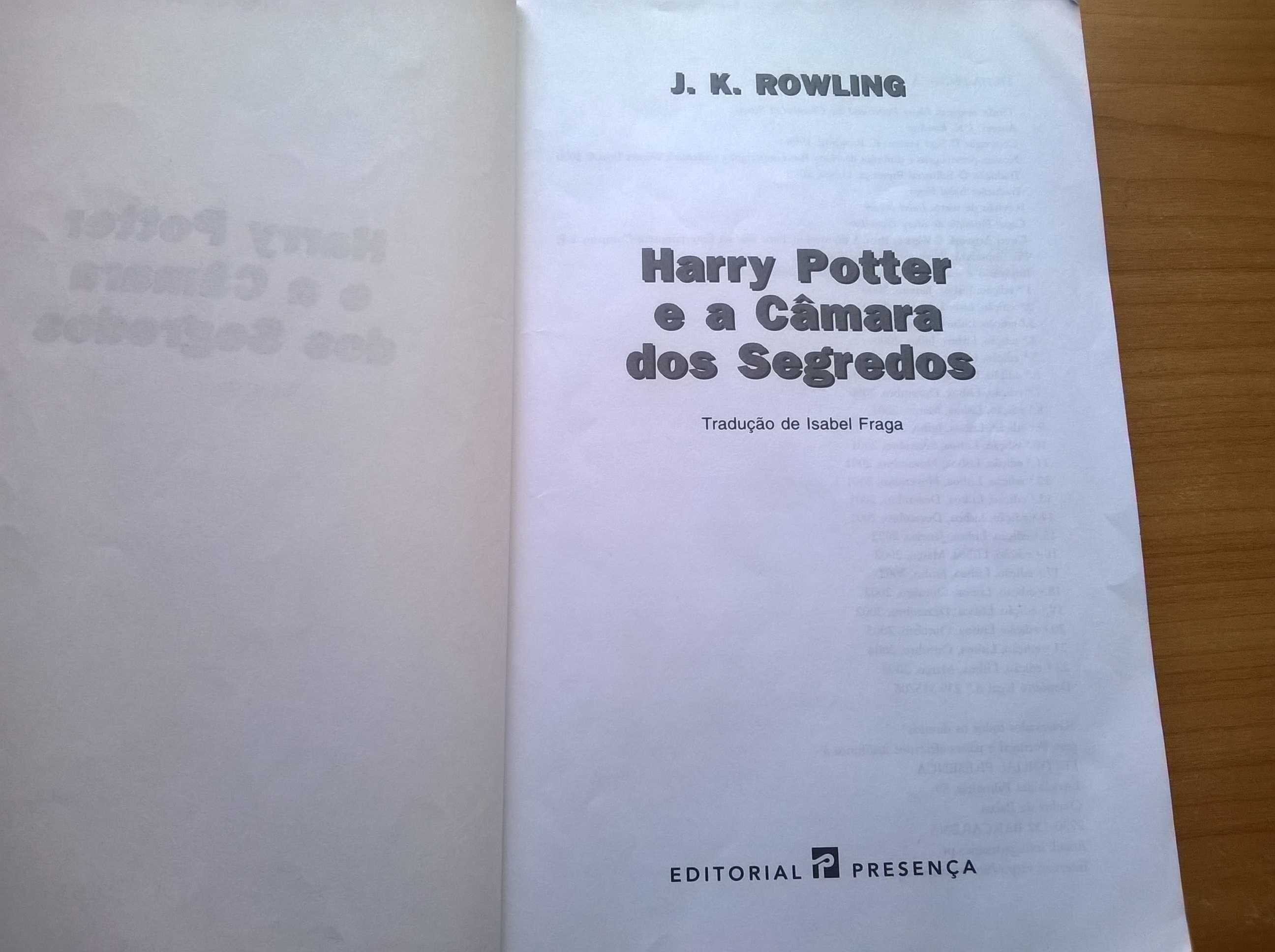 Harry Potter e a Câmara dos Segredos - J. K. Rowling