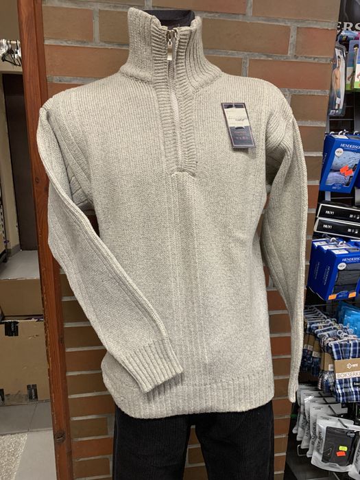 Sweter meski szary