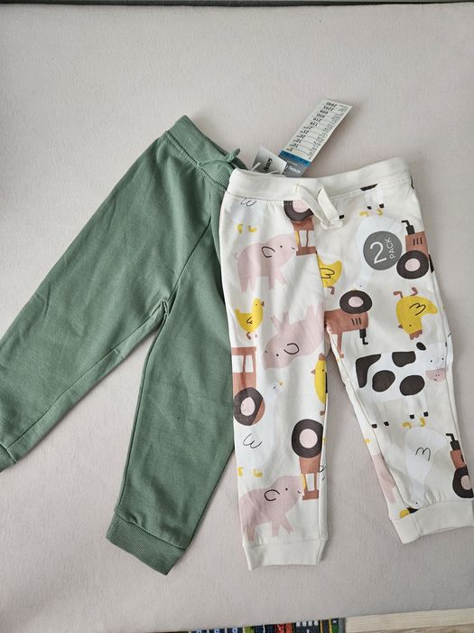 Nowe, z metkami spodnie Sinsay farma rozmiar 86 dwupak