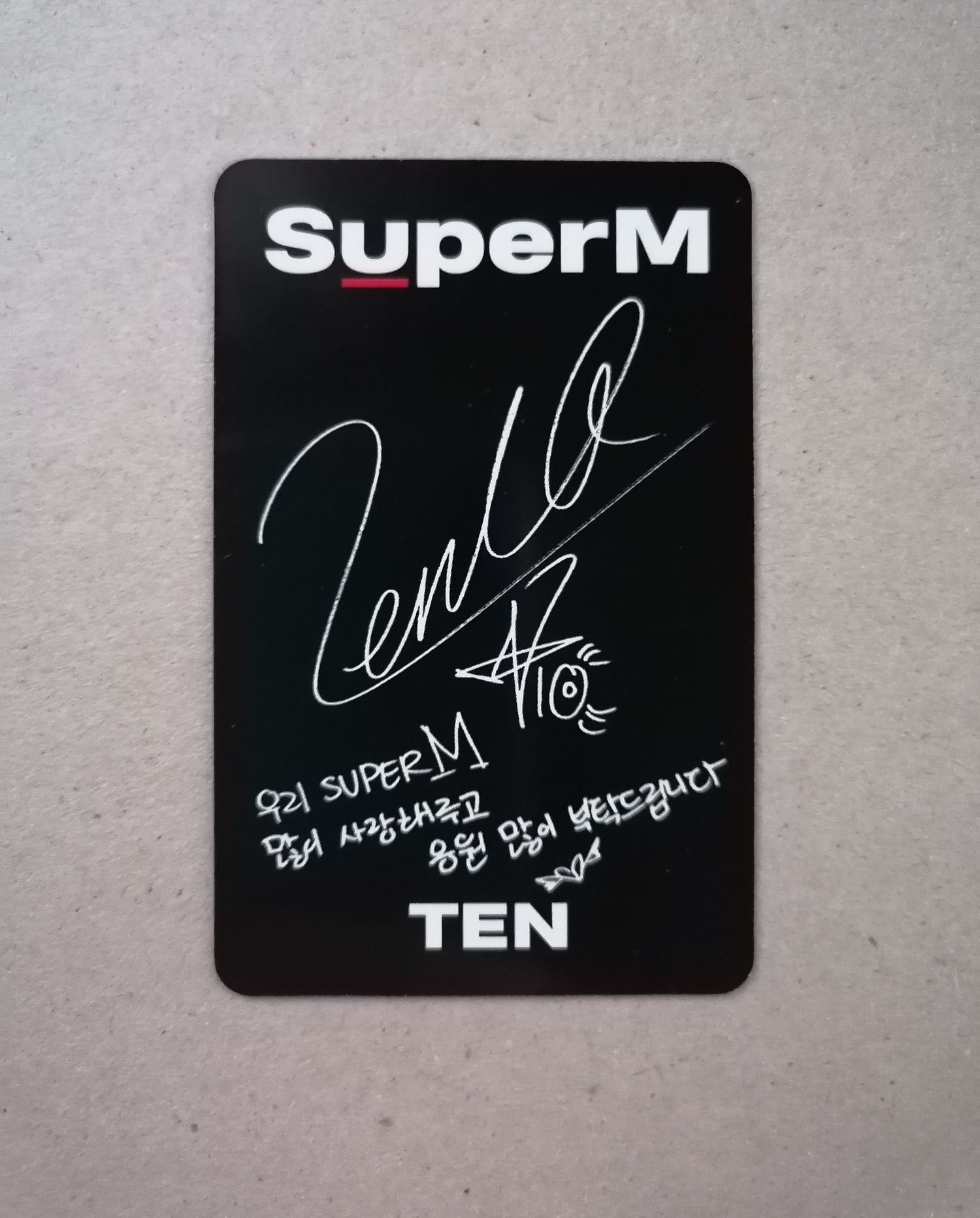 Photocard Ten, WayV, NCT, SuperM