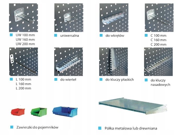 STÓŁ Warsztatowy P-2120 - profesjonalny - nadbudowa szafki - lampa LED