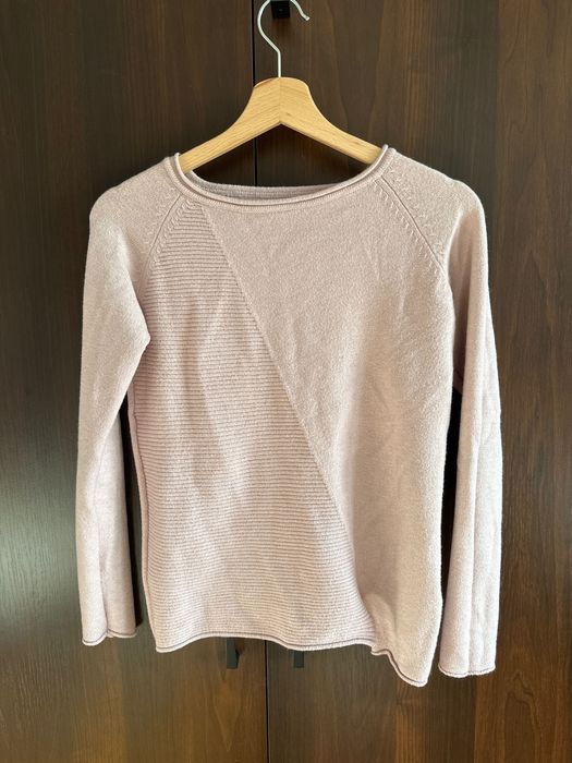 Sweter damski S pudrowy róż