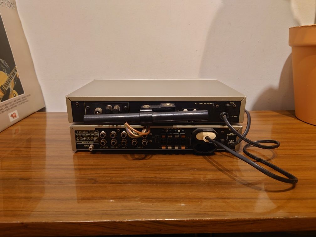 Fisher CA-M300 + FM300 wzmacniacz z tunerem radiowym, vintage lata 80