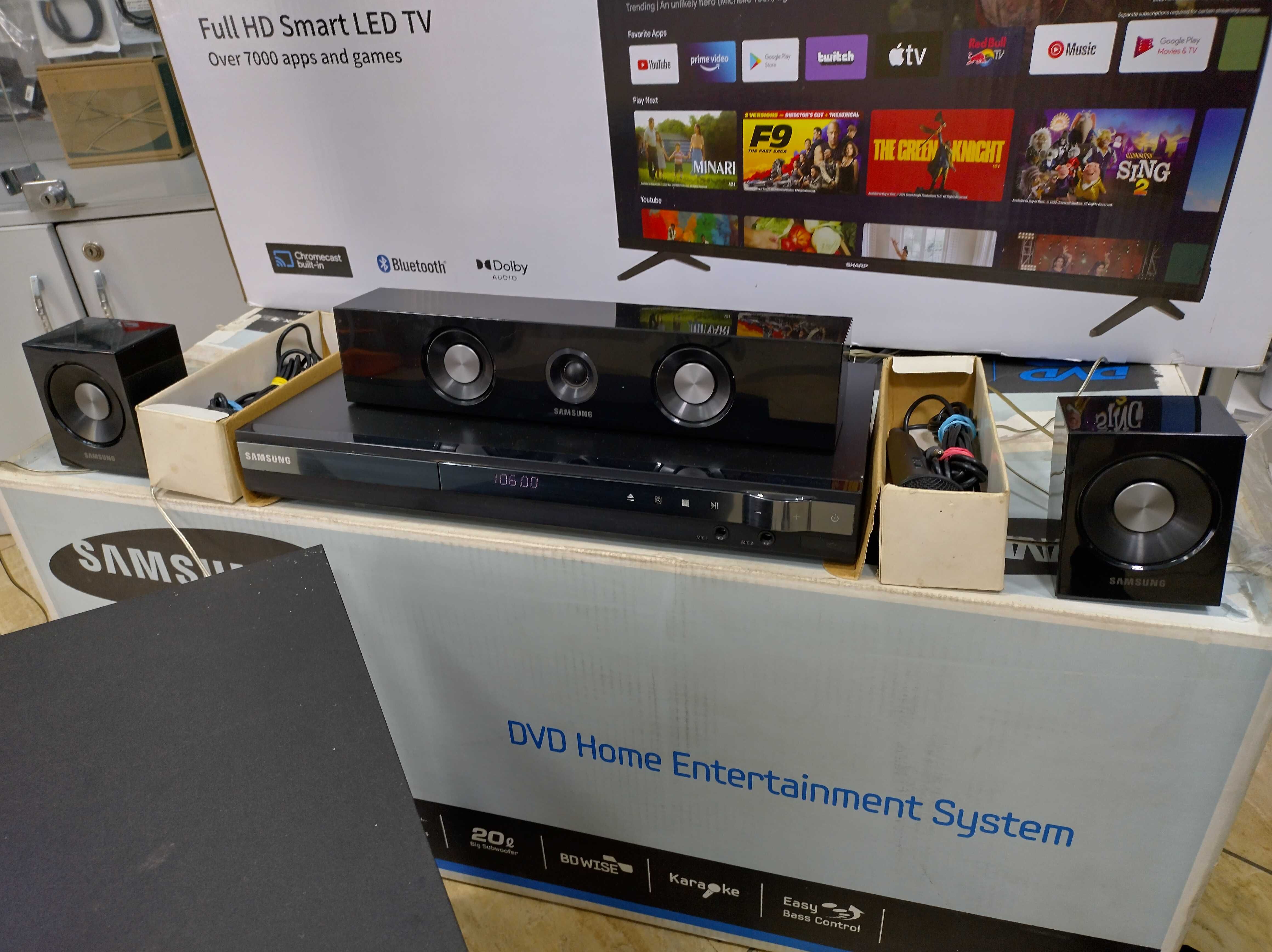 Якісна акустика, домашній кінотеатр з DVD Samsung HT-D453K