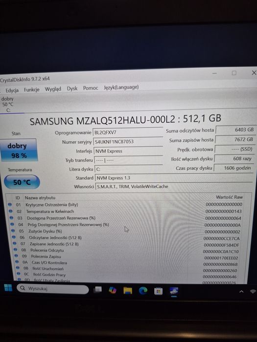 Dysk SSD M2 Nvme 512GB (2242) win 11Pro (9)(
