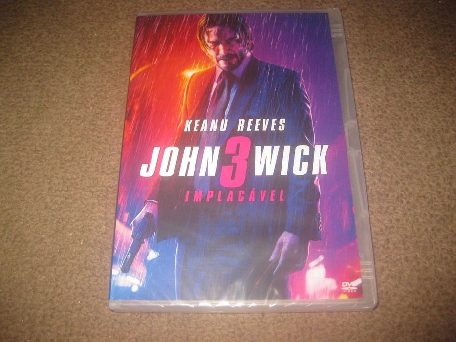 DVD "John Wick 3: Implacável" com Keanu Reeves/Selado!