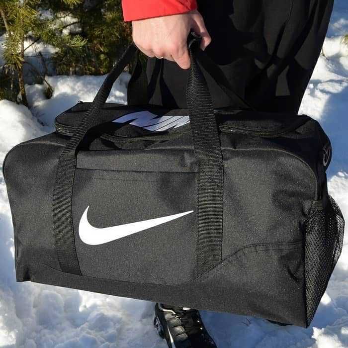 Спортивна дорожня сумка Nike / Найк чорна, для спорту, залу, тренувань