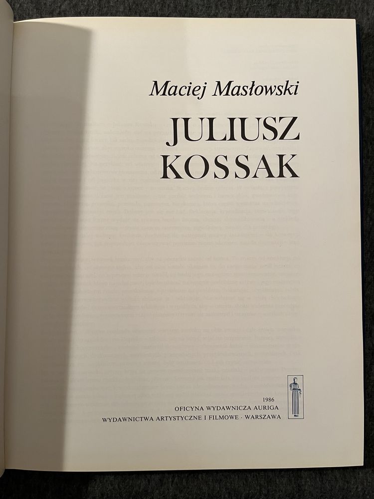 Juliusz Kossak album - M.Masłowski