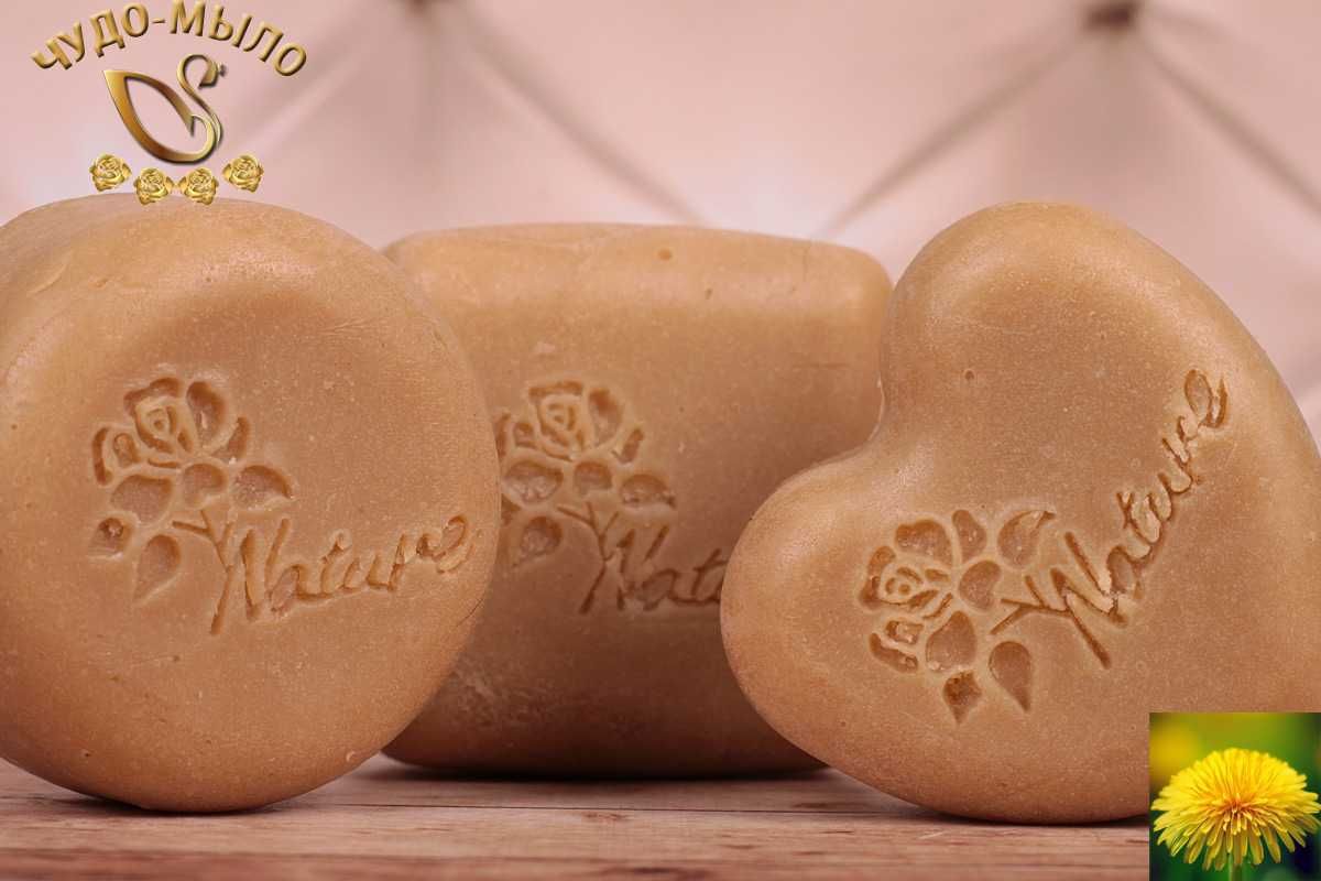 Натуральне мило для проблемної шкіри з коллагеном та кульбабою.