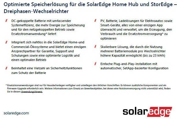 Bateria 4,6KKWH SOLAREDGE