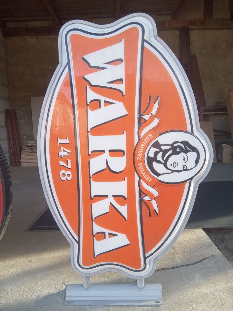 Neony reklamowe WARKA dwustronne 2 sztuki