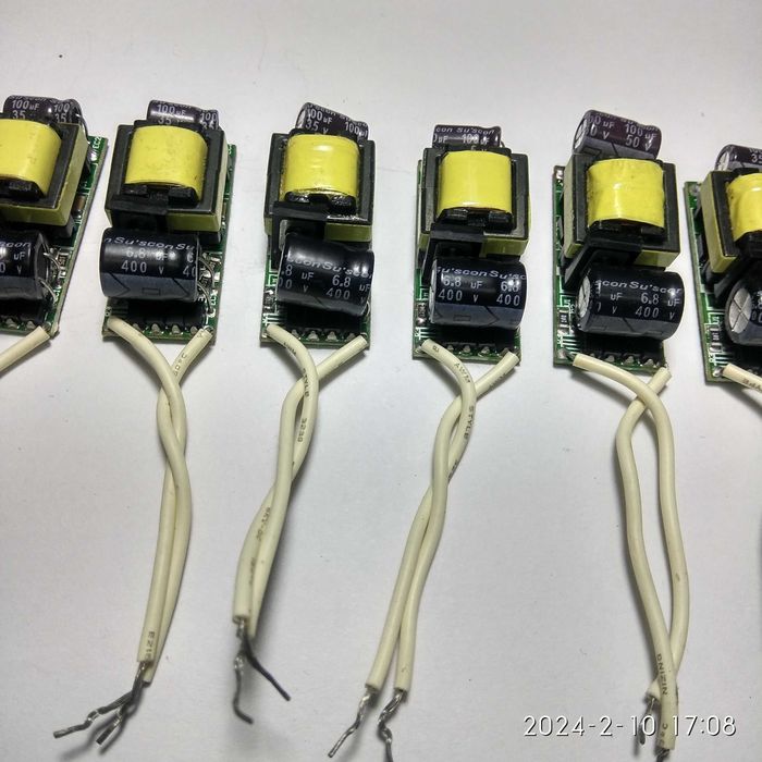 led драйвер два вида 5w и 7w. in 220v out 27v-7w и 24v-5w цина 40 грн