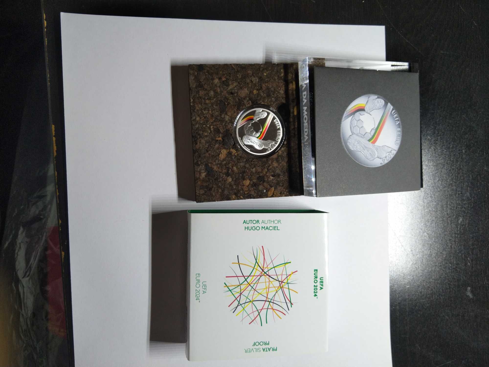 Moeda UEFA Euro 2024 prata proof